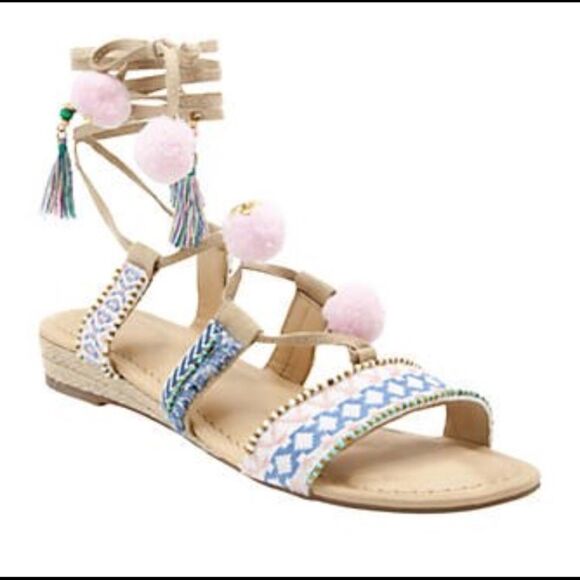 Boho sandals size 10 never worn - Picture 1 of 7